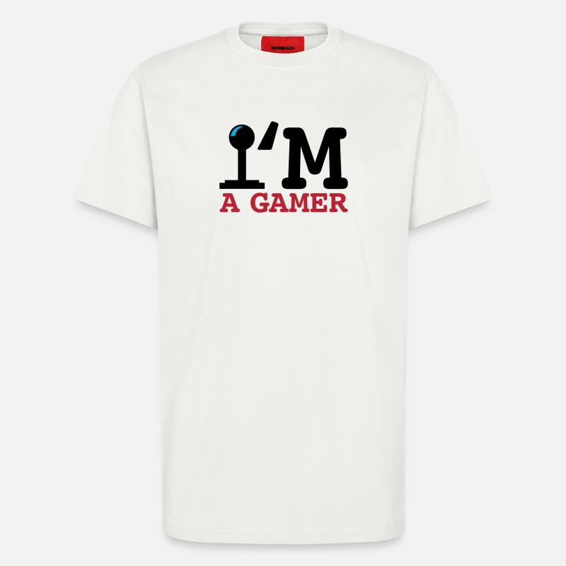 A Gamer Bold Typografie - T-Shirt - made by SPREAD - OFF WHITE