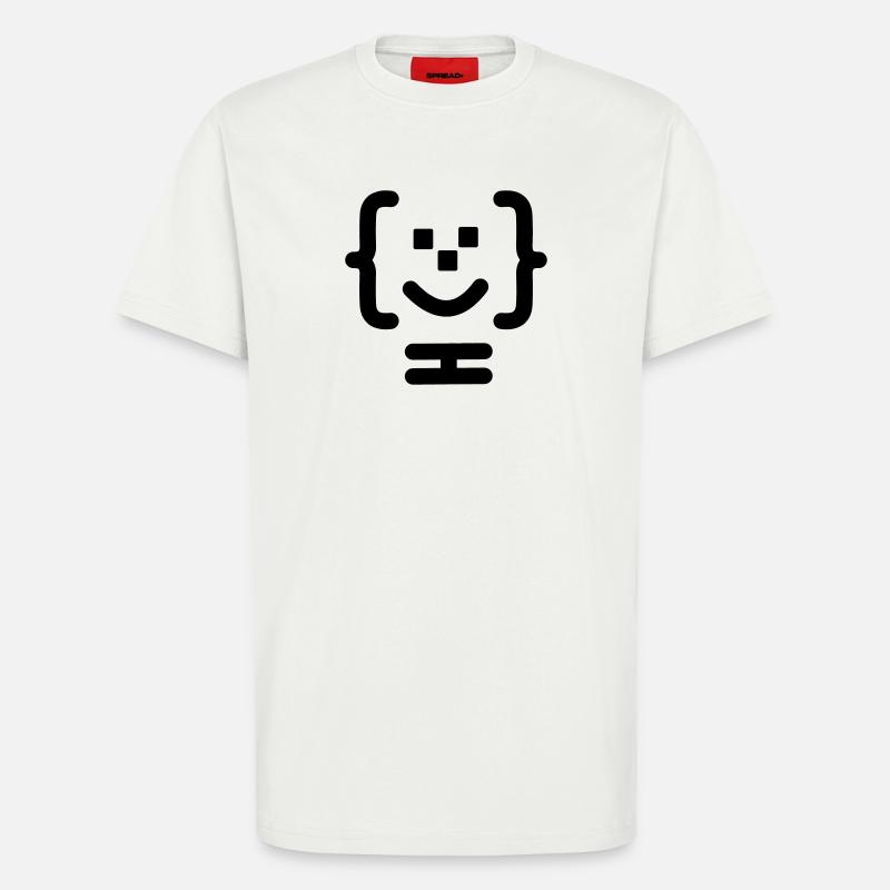 Logo du code du programmeur principal - T-shirt bio décontracté fabriqué en UE - OFF WHITE