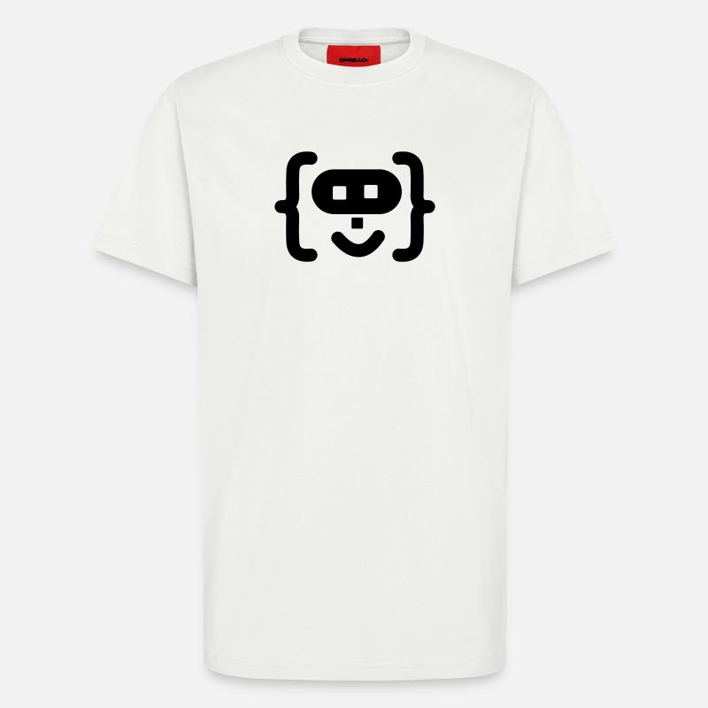 Logo du code du programmeur hacker - T-shirt bio décontracté fabriqué en UE - OFF WHITE