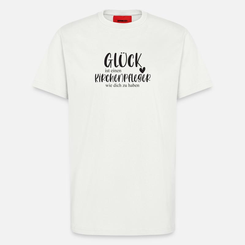 Kirchenpfleger Kirche Ehrenamt Bedanken Geschenk - T-Shirt - made by SPREAD - OFF WHITE