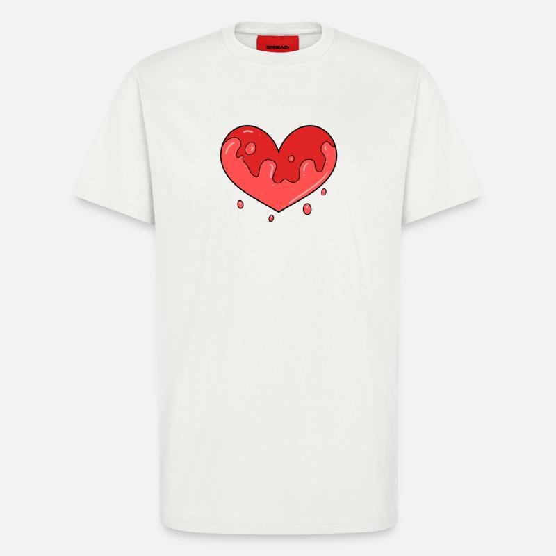 Herz Blut - T-Shirt - made by SPREAD - OFF WHITE
