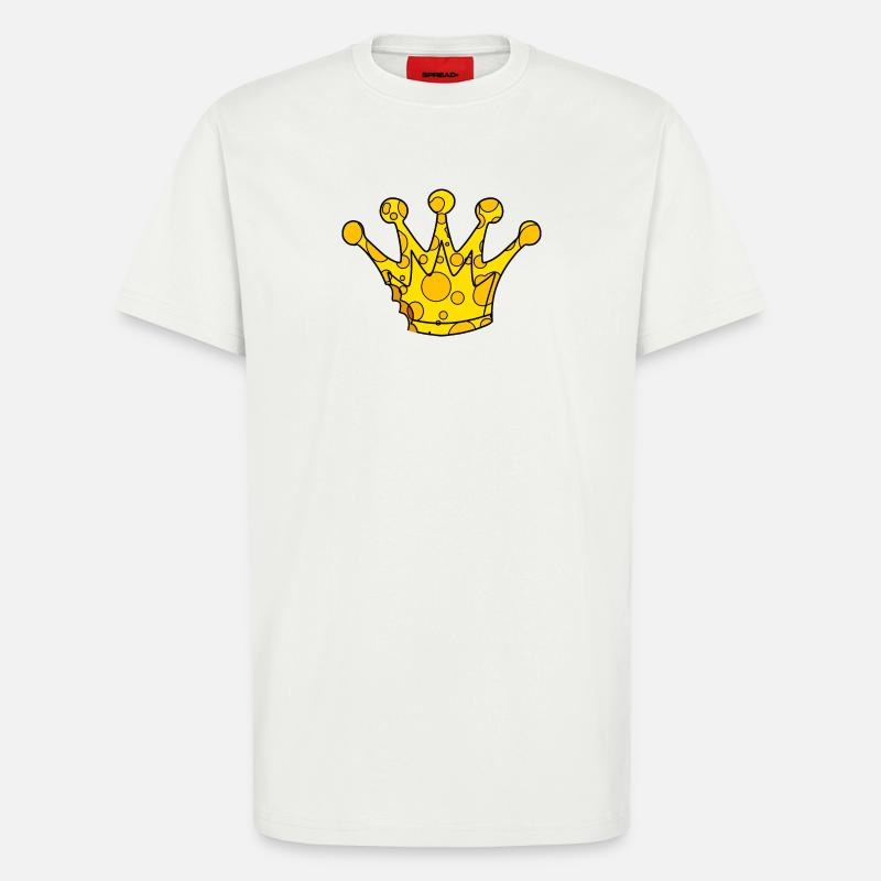 Krone Symbol Käse - T-Shirt - made by SPREAD - OFF WHITE