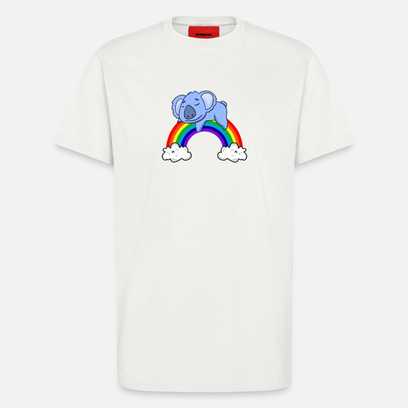 Rainbow Koala - T-Shirt - made by SPREAD - OFF WHITE