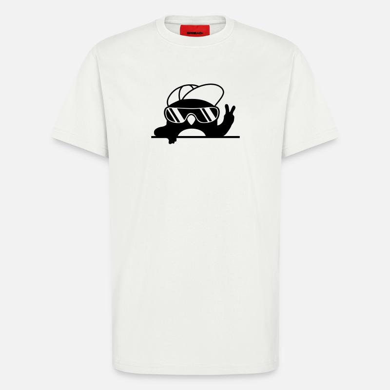 Peacezeichen cooler Pinguin Handzeichen - T-Shirt - made by SPREAD - OFF WHITE