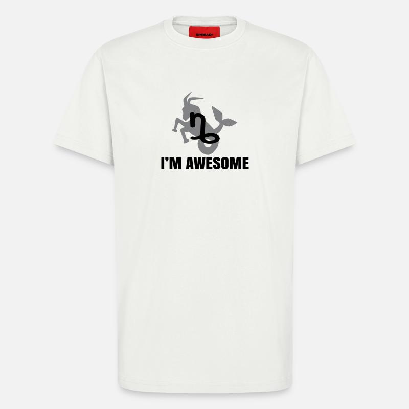 Steinbock Horoskop Statement Esoterik Astrologie - T-Shirt - made by SPREAD - OFF WHITE