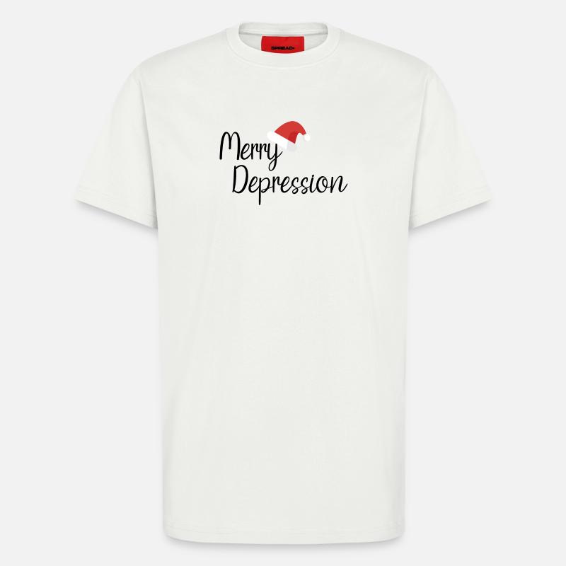 Joyeuse dépression - T-shirt bio décontracté fabriqué en UE - OFF WHITE