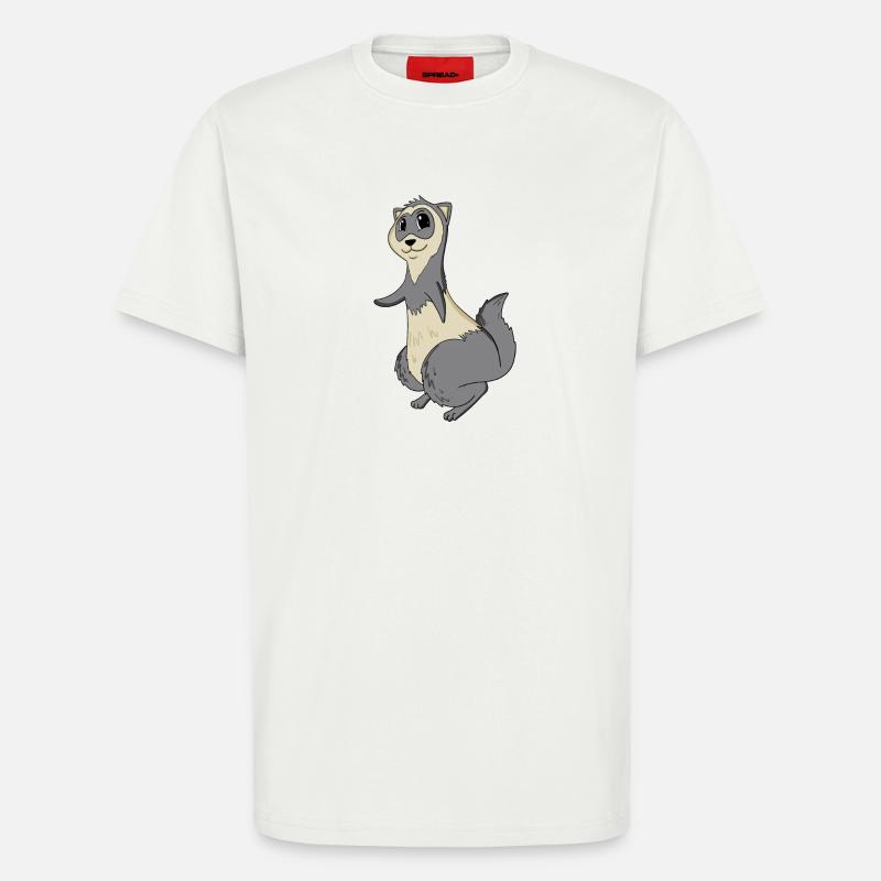 Frettchen - T-Shirt - made by SPREAD - OFF WHITE