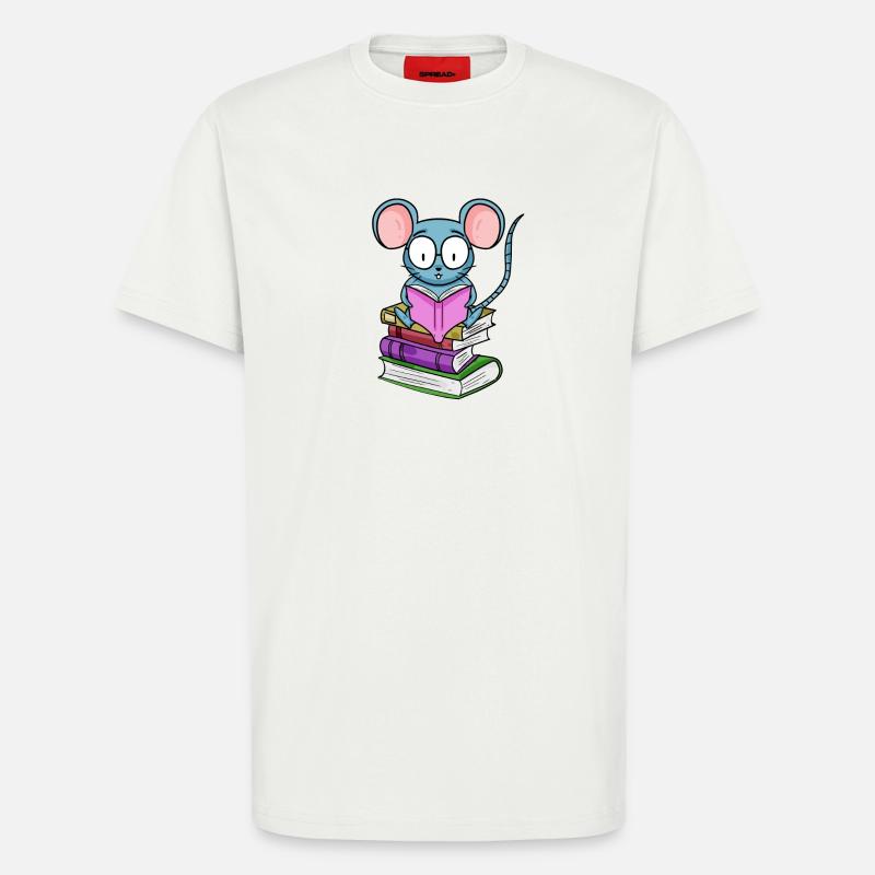 Read Book Books Reader Gift - T-Shirt - made by SPREAD - OFF WHITE
