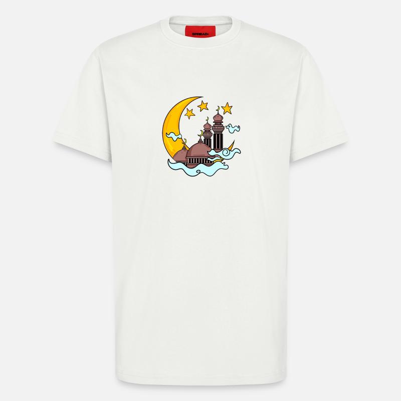 Moschee mit Halbmond - T-Shirt - made by SPREAD - OFF WHITE