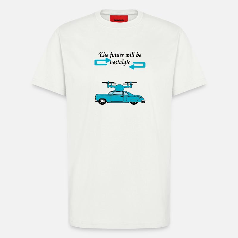 Der Futur wird nostalgisch sein - T-Shirt - made by SPREAD - OFF WHITE