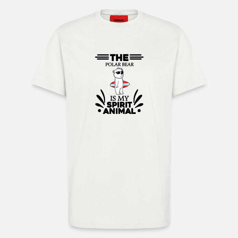 Eisbär Polarbär Bär - T-Shirt - made by SPREAD - OFF WHITE