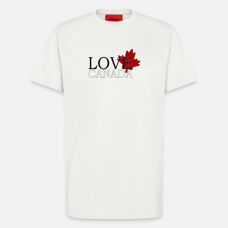 Love Canada - T-Shirt - made by SPREAD - OFF WHITE