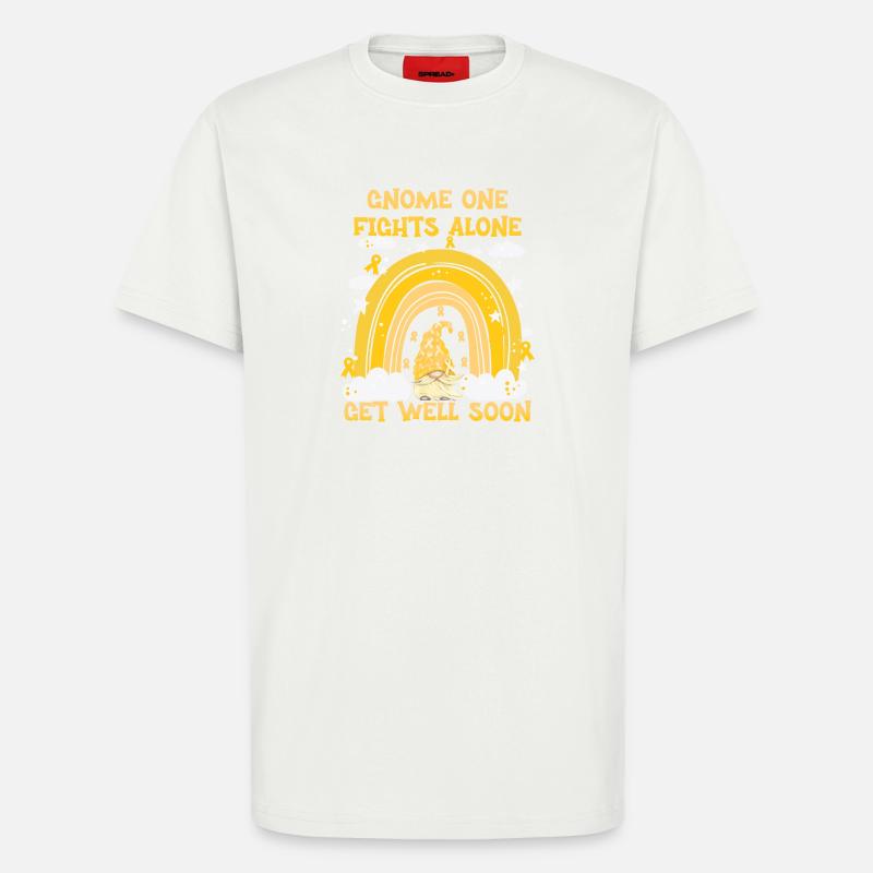 Gnome One Fights Alone Sarkomkrebs - T-Shirt - made by SPREAD - OFF WHITE