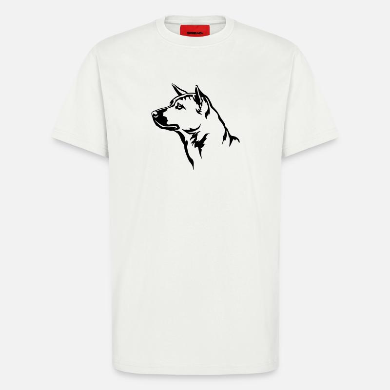 Thai Ridgeback Kopf - T-Shirt - made by SPREAD - OFF WHITE