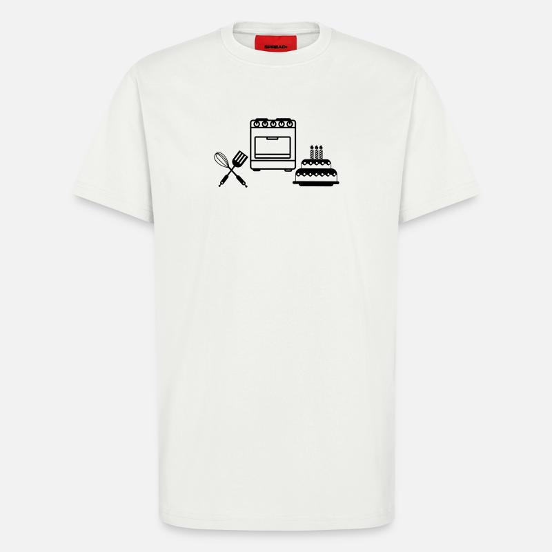 Backe einen Kuchen - T-Shirt - made by SPREAD - OFF WHITE