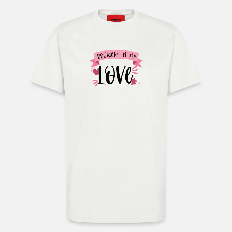 Bouldering Climbing Boulderin Mountains Gift - T-Shirt - made by SPREAD - OFF WHITE