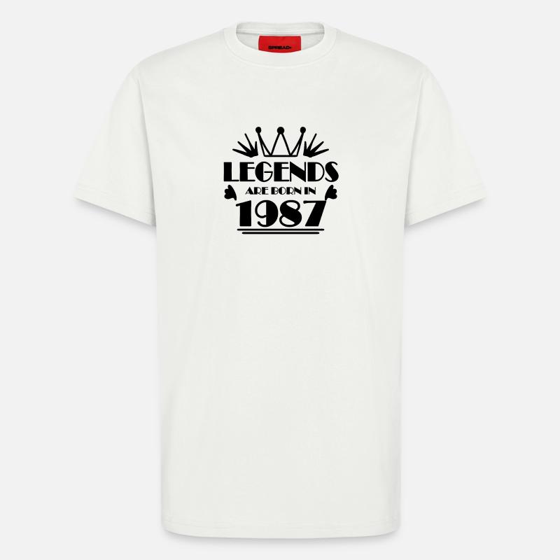 1987 - Born 1987 - T-Shirt - made by SPREAD - OFF WHITE