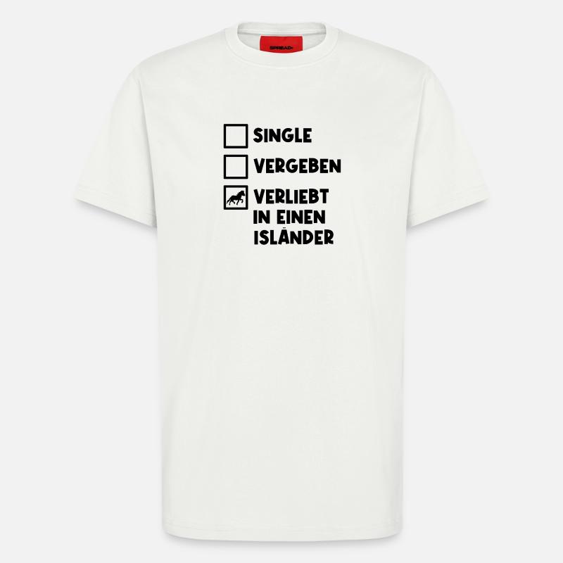 Islandpferde Isländer Pferdeliebe Statement Pferde - T-Shirt - made by SPREAD - OFF WHITE