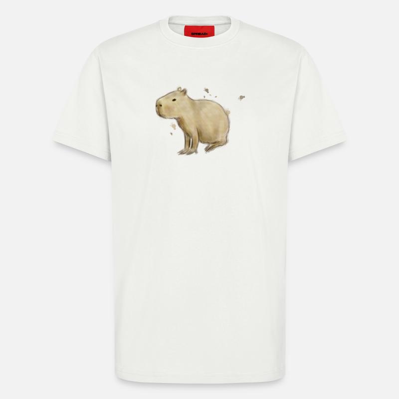 Capybara - T-Shirt - made by SPREAD - OFF WHITE