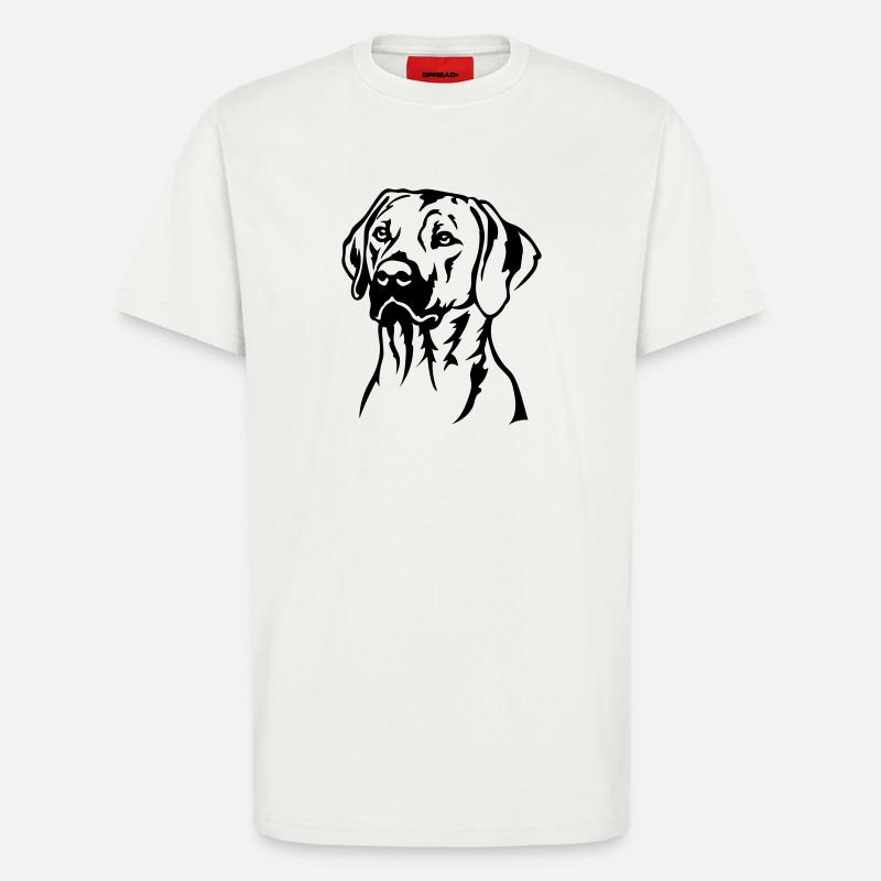 Rhodesian Ridgeback Kopf - T-Shirt - made by SPREAD - OFF WHITE
