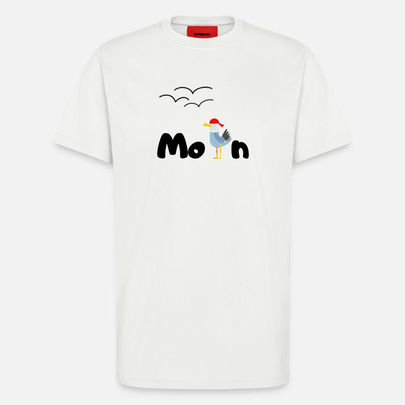 moin möwe - T-Shirt - made by SPREAD - OFF WHITE