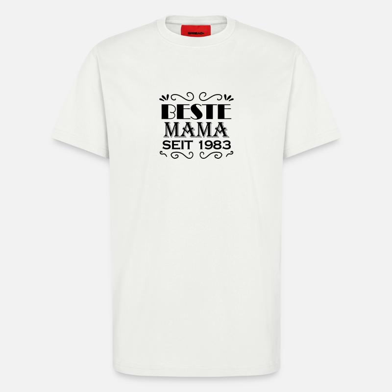 Beste Mama seit 1983 - T-Shirt - made by SPREAD - OFF WHITE