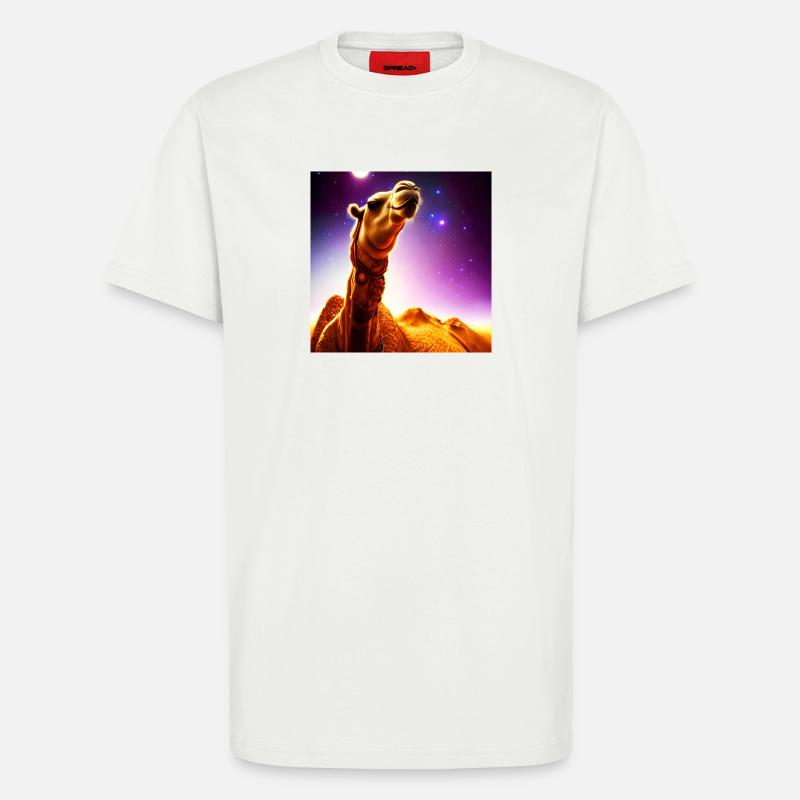 Dromedar Kamel - Wüstenschiff - T-Shirt - made by SPREAD - OFF WHITE