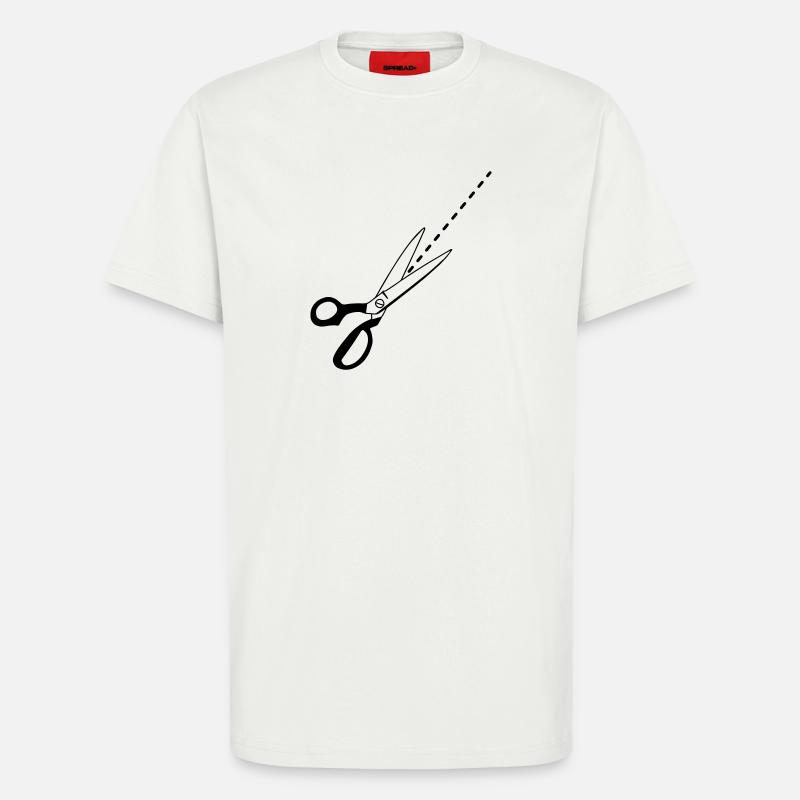 Schnitt-Logo-Schneider - T-Shirt - made by SPREAD - OFF WHITE