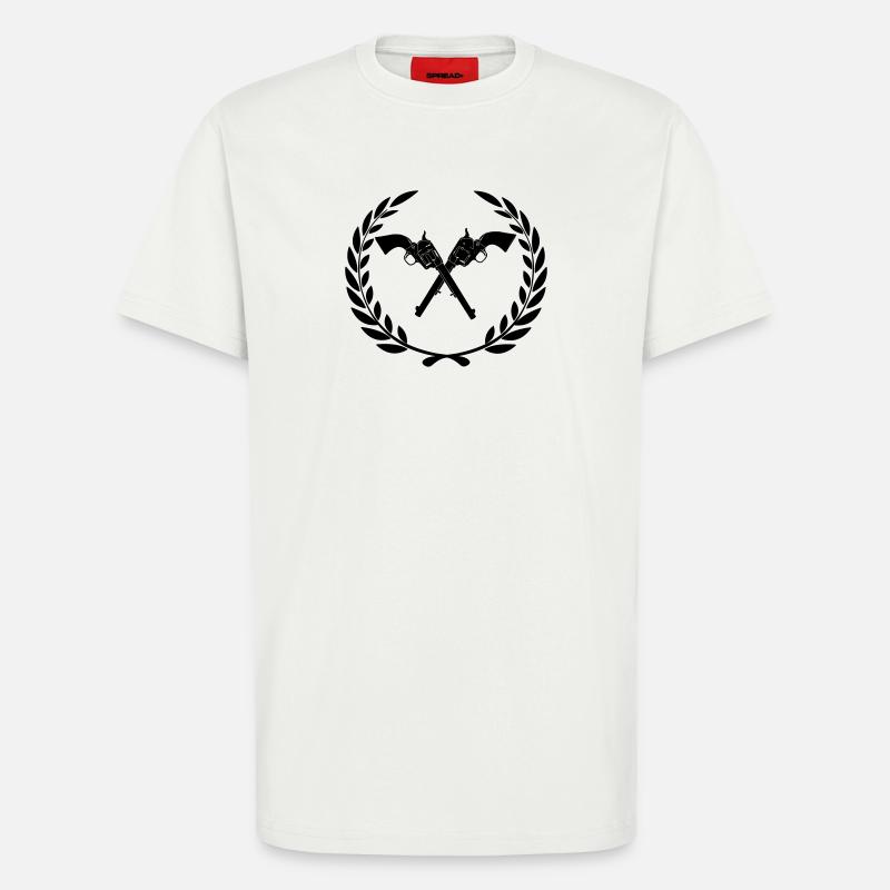 Hengstfohlen 45 im Lorbeerkranz - T-Shirt - made by SPREAD - OFF WHITE