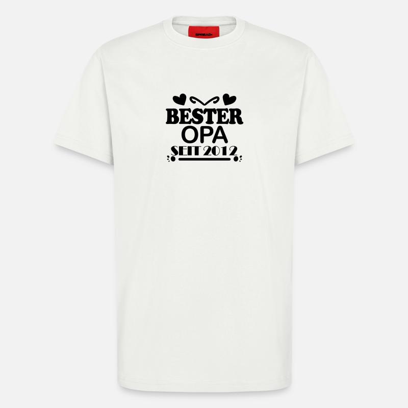 Bester Opa seit 2012 - T-Shirt - made by SPREAD - OFF WHITE