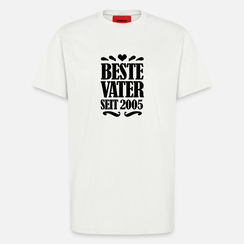 Bester Vater seit 2005 - T-Shirt - made by SPREAD - OFF WHITE