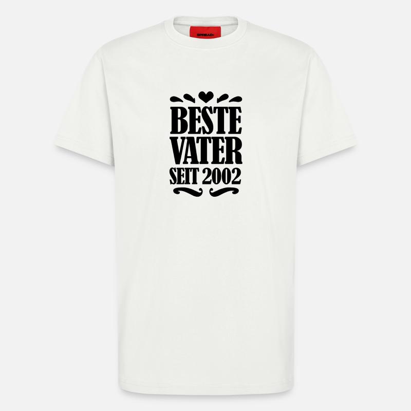 Bester Vater seit 2002 - T-Shirt - made by SPREAD - OFF WHITE