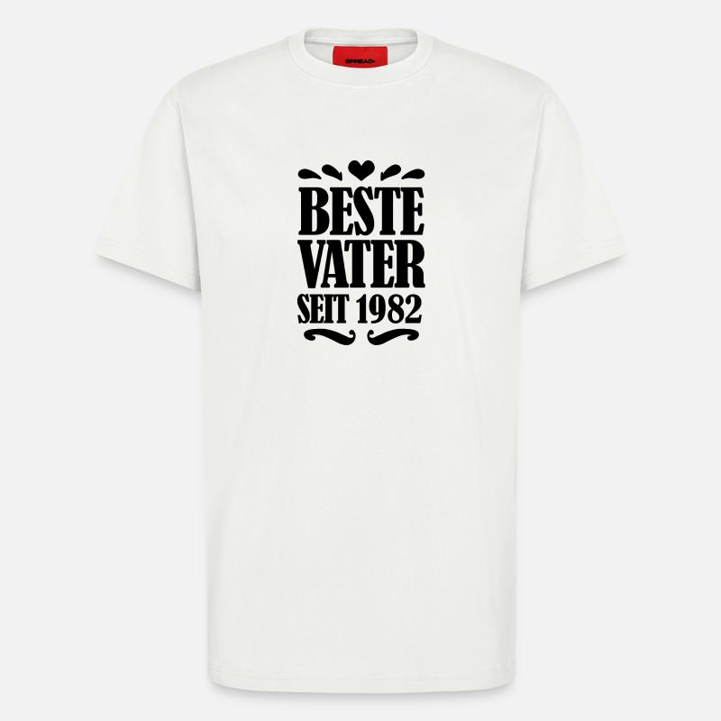 Bester Vater seit 1982 - T-Shirt - made by SPREAD - OFF WHITE