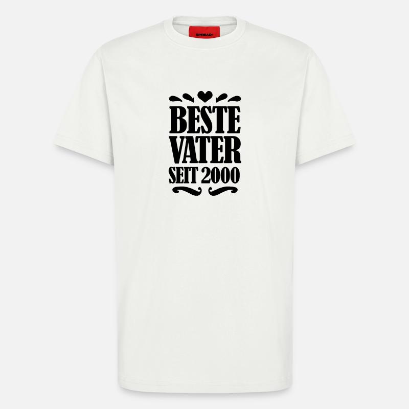 Bester Vater seit 2000 - T-Shirt - made by SPREAD - OFF WHITE