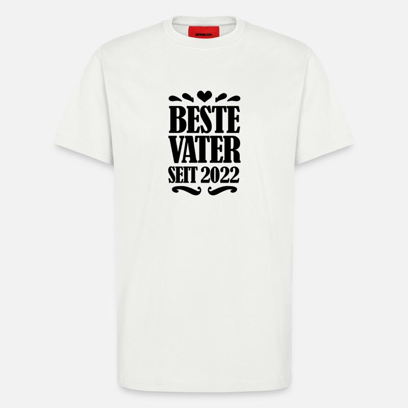 Bester Vater seit 2022 - T-Shirt - made by SPREAD - OFF WHITE