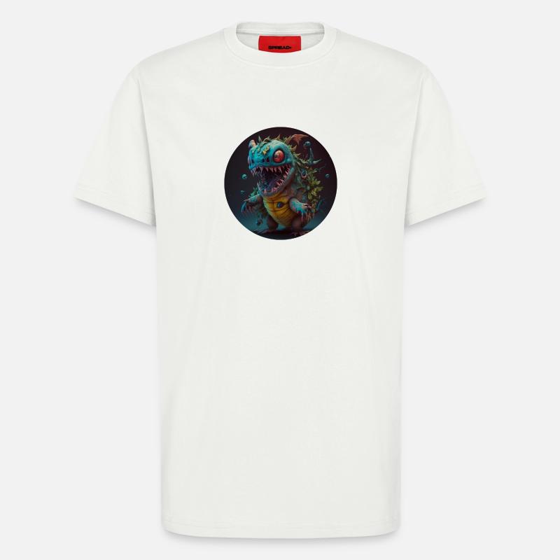 Süsses Monster Comic - T-Shirt - made by SPREAD - OFF WHITE