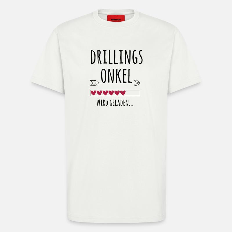 werdender Drillingsonkel Schwangerschaft Drillinge - T-Shirt - made by SPREAD - OFF WHITE