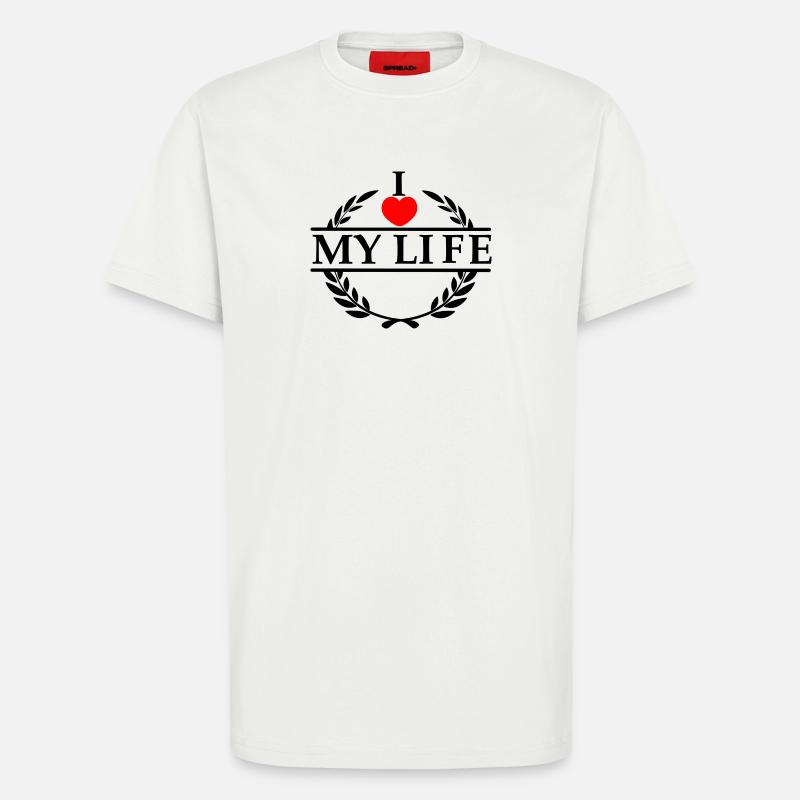 Liebe dich Herz 020 - T-Shirt - made by SPREAD - OFF WHITE