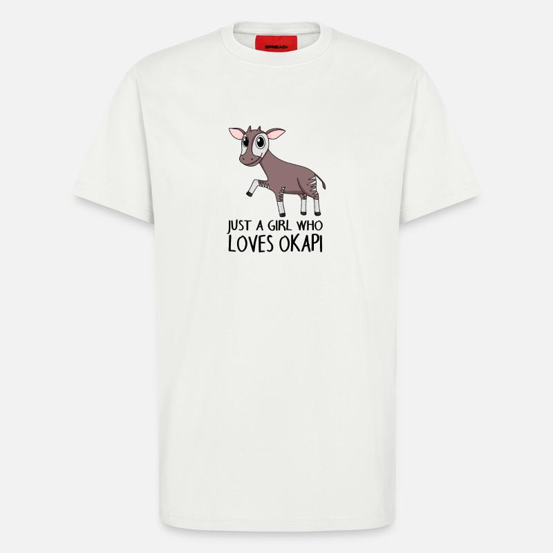 Okapi Mädchen Spruch - T-Shirt - made by SPREAD - OFF WHITE