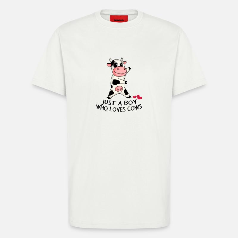 Kuh Liebe Junge Sohn Geschenk - T-Shirt - made by SPREAD - OFF WHITE