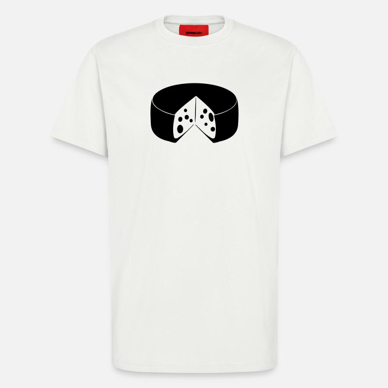 Käse mit Ausschnitt - T-Shirt - made by SPREAD - OFF WHITE