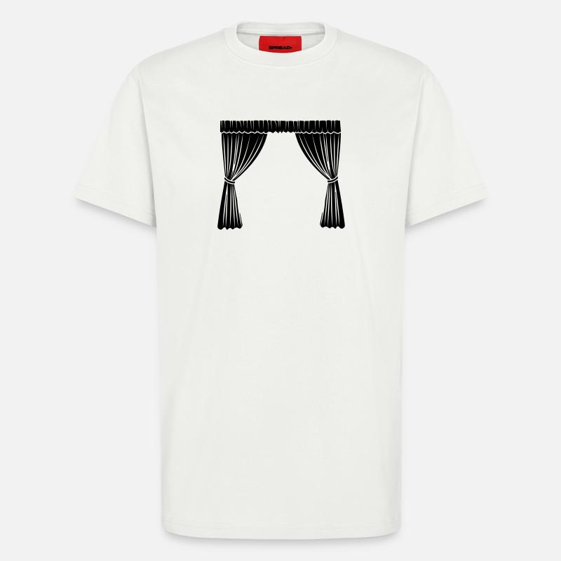Logo der Vorhänge - T-Shirt - made by SPREAD - OFF WHITE