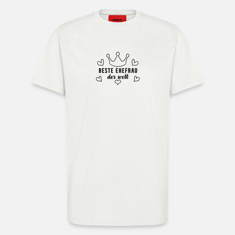 Beste Ehefrau Geschenk - T-Shirt - made by SPREAD - OFF WHITE