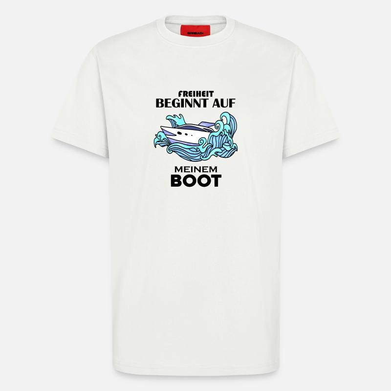 Boote Motorboot - T-Shirt - made by SPREAD - OFF WHITE