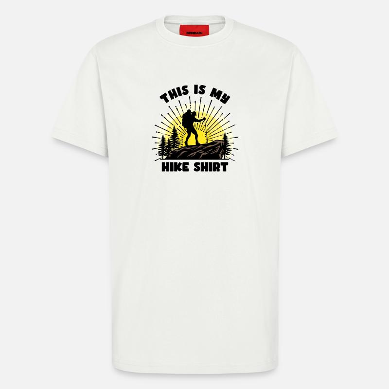Wanderer Statement Wanderung Wandern Bergwanderung - T-Shirt - made by SPREAD - OFF WHITE