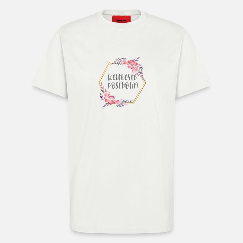 Weltbeste Postbotin Post Beruf Geschenk - T-Shirt - made by SPREAD - OFF WHITE