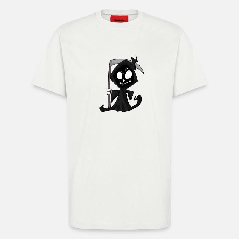 Sensenmann mit Sense - Halloween - T-Shirt - made by SPREAD - OFF WHITE