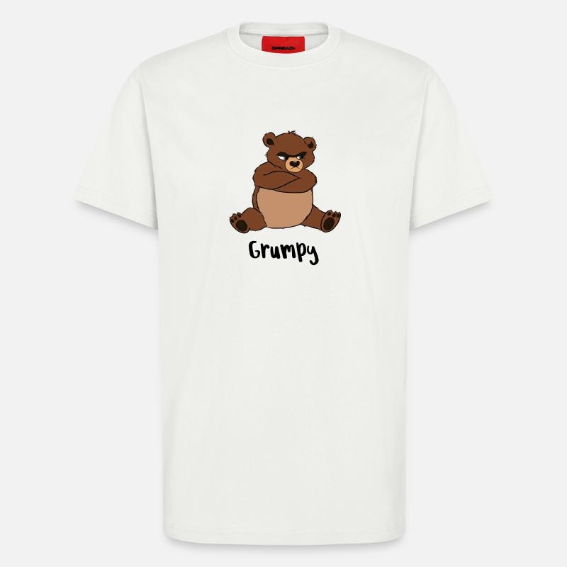 Grumpy - T-Shirt - made by SPREAD - OFF WHITE