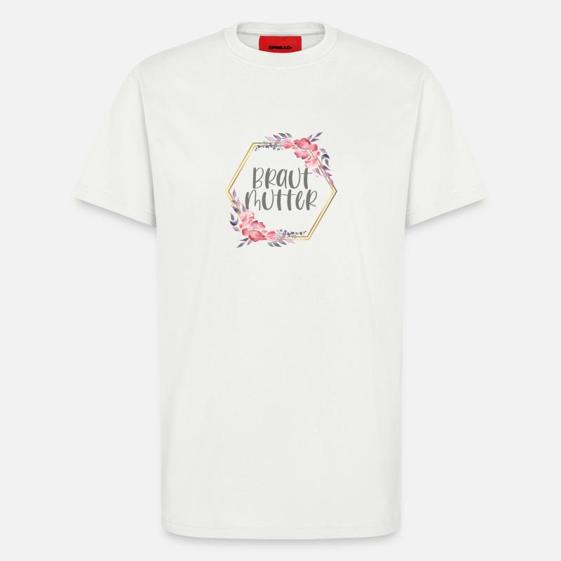 Brautmutter Verlobung Boho Team Bride Geschenk - T-Shirt - made by SPREAD - OFF WHITE