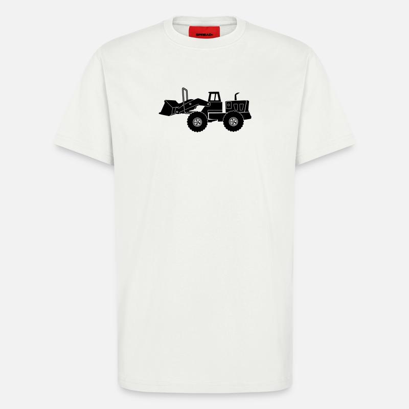 Transparenter Bulldozer - T-Shirt - made by SPREAD - OFF WHITE